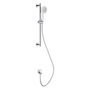 NERO RAIN SHOWER RAIL WITH PUSH BUTTON SHOWER